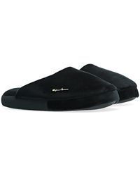 Emporio Armani Signature Logo Slippers - Black