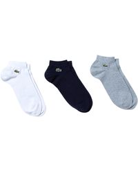 Lacoste Sport Low-cut Three-pack Fashion Socks - Blauw
