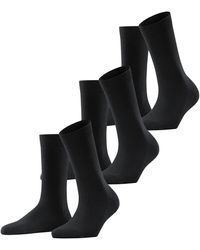 FALKE Family 3-pack Fashion Socks - Black
