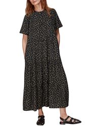 whistles spot print maxi dress