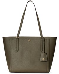 Ralph Lauren Leather Ostrich Medium Rl50 Handbag in Honey (Brown) | Lyst