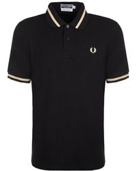 Fred Perry Single Tipped Polo Shirt - Black
