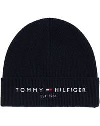 Tommy Hilfiger Established Beanie - Blauw
