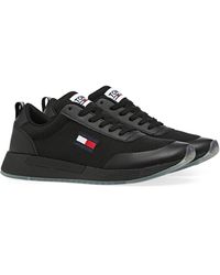 Tommy Hilfiger ESSENTIAL STRIPES DETAIL SNEAKER Marine - Schoenen Lage  sneakers Heren € 121,56