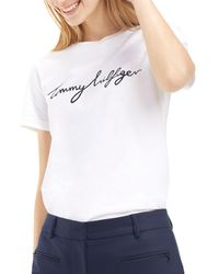 Tommy Hilfiger T-shirts for Women | Online Sale up to 69% off | Lyst