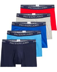 Polo Ralph Lauren Boxer Classic Stretch Cotton Trunk 5-Pack - Blu