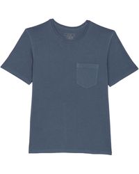 Billy Reid Washed Short Sleeve T-shirt - Blue