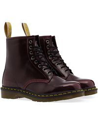 Dr. Martens Synthetic Vegan Boots 1460 Cherry Red Oxford Rub Off Dr. Martens  | Lyst