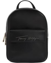 Tommy Hilfiger Iconic Tommy Signature Backpack - Black