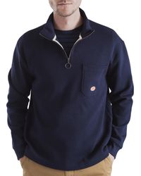 Armor Lux Zip Up Sweater - Blue