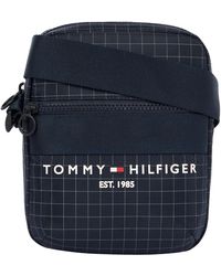 Tommy Hilfiger Satchel Th Established Mini Reporter - Blu