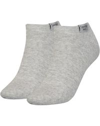 Calvin Klein Sneaker 2 Pack Patch Fashion Socks - Gray