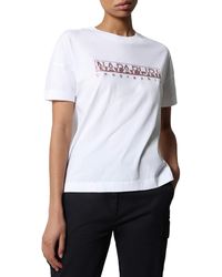 Napapijri Silea Short Sleeve T-shirt - White