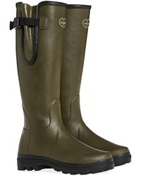 Le Chameau Vierzon Jersey Lined Wellington Boots - Green