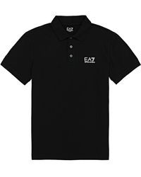 white ea7 polo