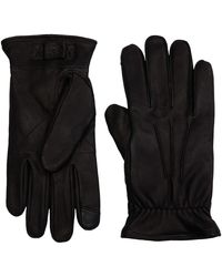 UGG Gants 3 Point Leather Glove - Noir