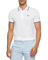 BOSS by HUGO BOSS Paddy Curved Polo Shirt - Natural