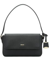 DKNY Bibi Flap Shoulder Bag Handtasche - Schwarz