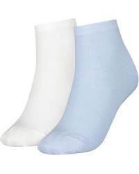 Tommy Hilfiger Casual Short 2 Pack Fashion Socks - Blue