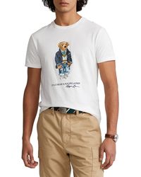 Polo Ralph Lauren T-shirt Met Beerprint - Wit