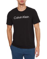 Calvin Klein S/s Crew Neck Kurzarm-T-Shirt - Schwarz