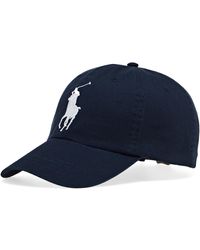 Polo Ralph Lauren Big Pony Chino Baseball Cap - Blauw