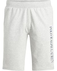 Polo Ralph Lauren Slim Cotton-blend Sleep Short Loungewear Bottoms - Grey