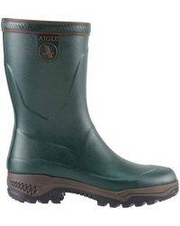 MENS GREEN ANKLE WELLINGTONS PEAT 2 