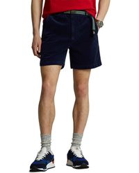 Short à poches cargo Coton Polo Ralph Lauren pour homme en coloris Bleu Homme Vêtements Shorts Shorts fluides/cargo 