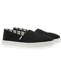 TOMS Canvas Cupsole Slip On Sneakers - Black