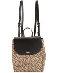 DKNY Bryant Flap Backpack Handbag - Black