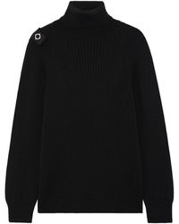 MA.STRUM Roll Neck Knit Sweater - Black