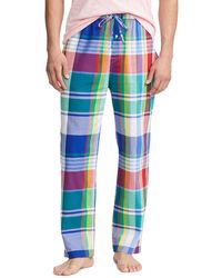 Polo Ralph Lauren Woven Cotton Pyjama Pant Loungewear Bottoms - Blue
