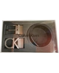 Calvin Klein Cintura Pelle CK Vital 2 Buckles - Multicolore
