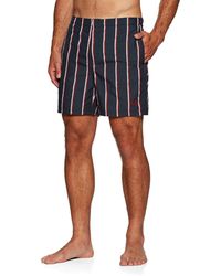 Fred Perry Striped Swim Shorts - Blue