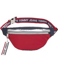 Tommy Hilfiger Logo Tape Cb Bum Bag - Red