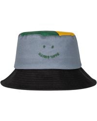 Paul Smith Waxed Bucket Hat in Green for Men Mens Accessories Hats 