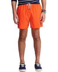 Polo Ralph Lauren Pantaloncini da Bagno 5.75 Inch Traveler Classic - Arancione