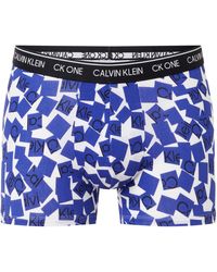 Calvin Klein Trunk Boxershorts - Blauw