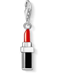 Thomas Sabo Lipstick Pendant Bracelet Charm - Rood