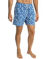 Hackett Hibiscus Swim Shorts - Blue