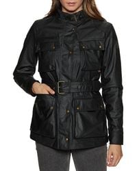 Belstaff Cotton Trialmaster Jacket in Blue Womens Jackets Belstaff Jackets Black - Save 31% 