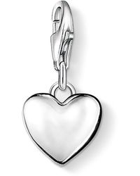 Thomas Sabo Bracelet Charm Heart Pendant - Metallizzato