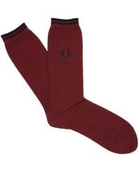 Fred Perry Tipped Fashion Socks - Rood