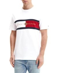 Tommy Hilfiger Icon Insert Kurzarm-T-Shirt - Weiß