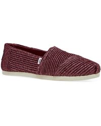 TOMS Alpargata 3.0 Slip On Sneakers - Red
