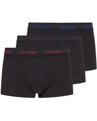 Calvin Klein Low Rise Trunk 3pk Boxershorts - Blauw
