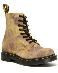 Dr. Martens 1460 Pascal Virginia Leather Stiefel in Grün | Lyst DE