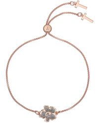 Ted Baker Bracelet Lilitai Magnolia Lillifora - Metallizzato