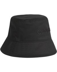 Calvin Klein Cappello Technical Logo Bucket - Nero
